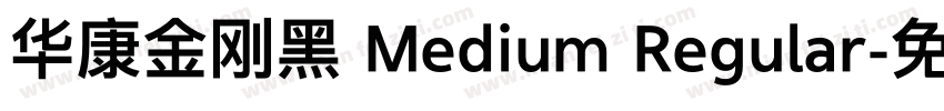华康金刚黑 Medium Regular字体转换